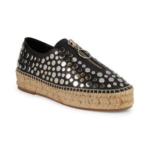 ALEXANDER WANG
Devon Studded Leather Platform Espadrilles​​​